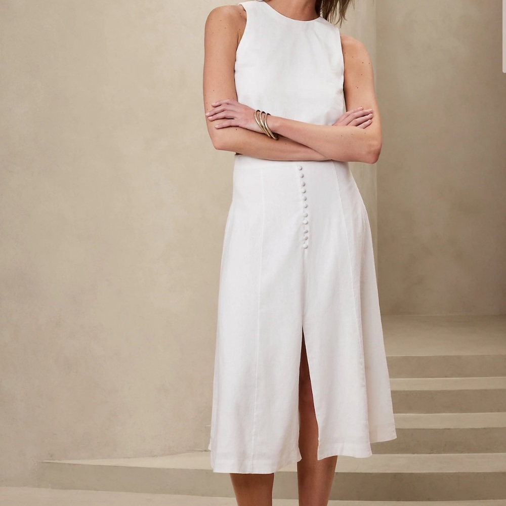 Banana Republic Linen Blend MIDI Skirt - NWT